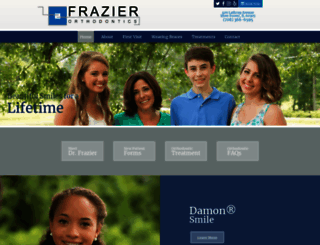 frazierorthodontics.com screenshot