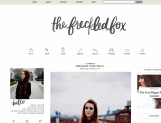 freckled-fox.com screenshot