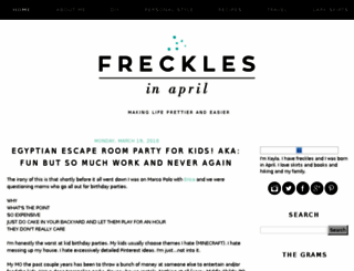 frecklesinapril.com screenshot