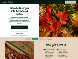 freddiesflowers.com screenshot