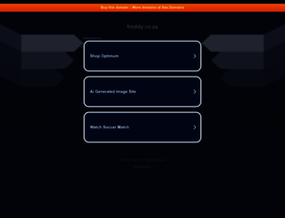 freddy.co.za screenshot