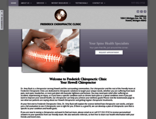 frederickchiropractic.com screenshot