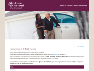 frederickmd.in-home-care-jobs.com screenshot