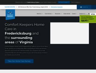 fredericksburg-182.comfortkeepers.com screenshot