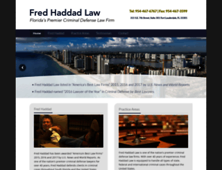fredhaddadlaw.com screenshot