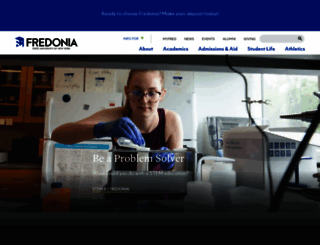 fredonia.edu screenshot