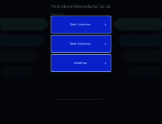 fredricksoninternational.co.uk screenshot