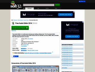free-audio-editor.soft32.com screenshot