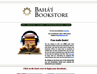 free-audiobooks.bahaibookstore.com screenshot