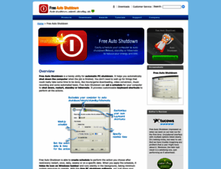free-auto-shutdown.com screenshot
