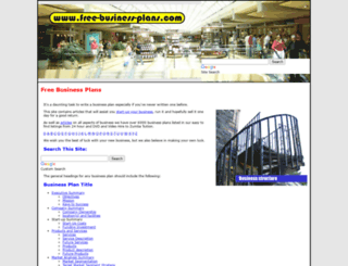 free-business-plans.com screenshot