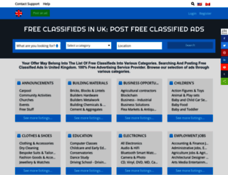 free-classifieds.co.uk screenshot