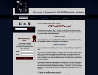 free-clep-prep.com screenshot
