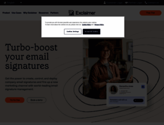 free-email-signature.exclaimer.com screenshot