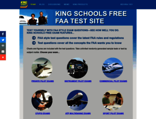 free-faa-exam.kingschools.com screenshot