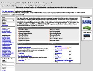 free-host-directory.com screenshot