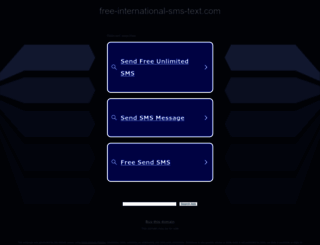 free-international-sms-text.com screenshot