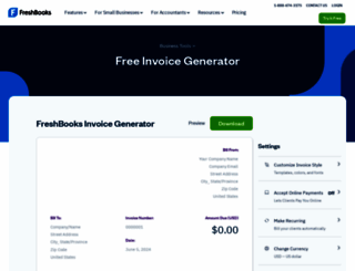 free-invoice-generator.com screenshot