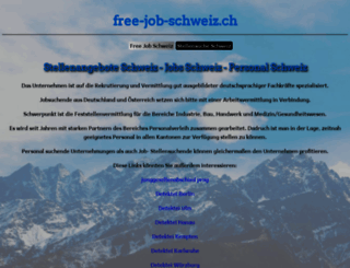 free-job-schweiz.ch screenshot