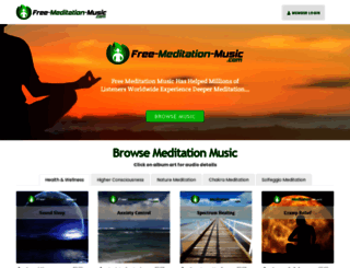 free-meditation-music.com screenshot