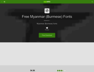 free-myanmar-burmese-fonts.apponic.com screenshot