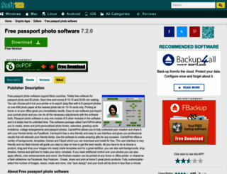 free-passport-photo-software.soft112.com screenshot