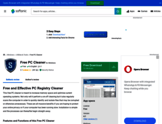 free-pc-cleaner.en.softonic.com screenshot