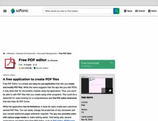 free-pdf-editor.en.softonic.com screenshot