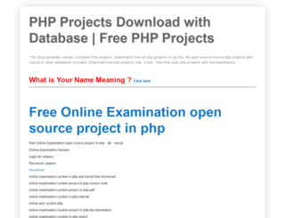 free-php-projects-download.blogspot.in screenshot