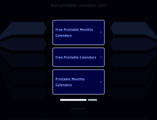 free-printable-calenders.com screenshot