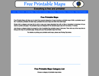 free-printable-maps.com screenshot