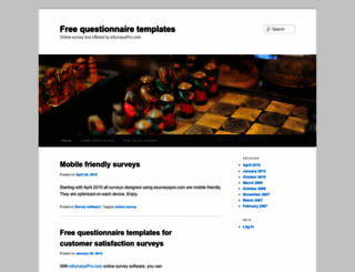 free-questionnaire-templates.esurveyspro.com screenshot