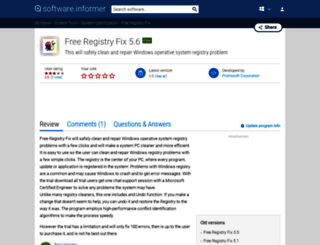 free-registry-fix.informer.com screenshot