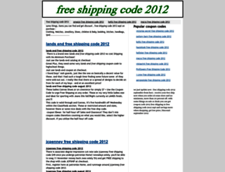 free-shipping-code-2012.blogspot.com screenshot