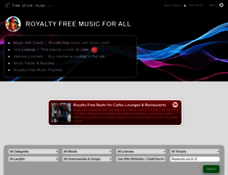 free-stock-music.com screenshot