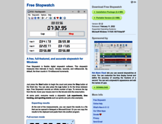 free-stopwatch.com screenshot