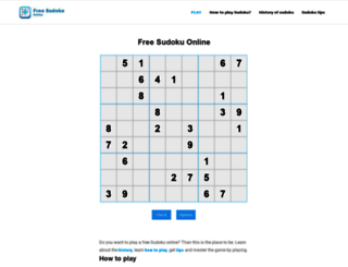 free-sudoku.online screenshot
