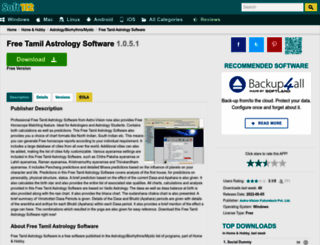 free-tamil-astrology-software.soft112.com screenshot