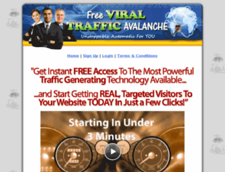 free-viral-traffic-avalanche.com screenshot
