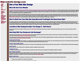 free-website-design.com screenshot