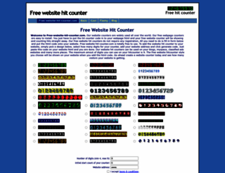 free-website-hit-counter.com screenshot