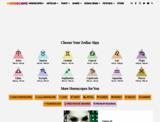 free.horoscope.com screenshot