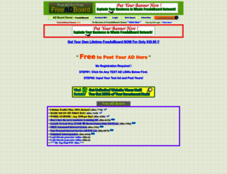 freeadboard.com screenshot