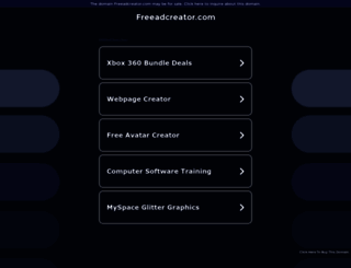 freeadcreator.com screenshot