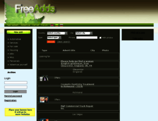 freeaddlistonline.com screenshot