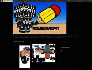 freeanimepapertoys.blogspot.com screenshot