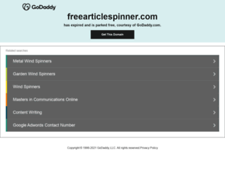 freearticlespinner.com screenshot