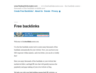 freebacklinkcreator.com screenshot