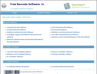 freebarcodesoftware.in screenshot