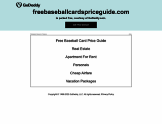 freebaseballcardspriceguide.com screenshot